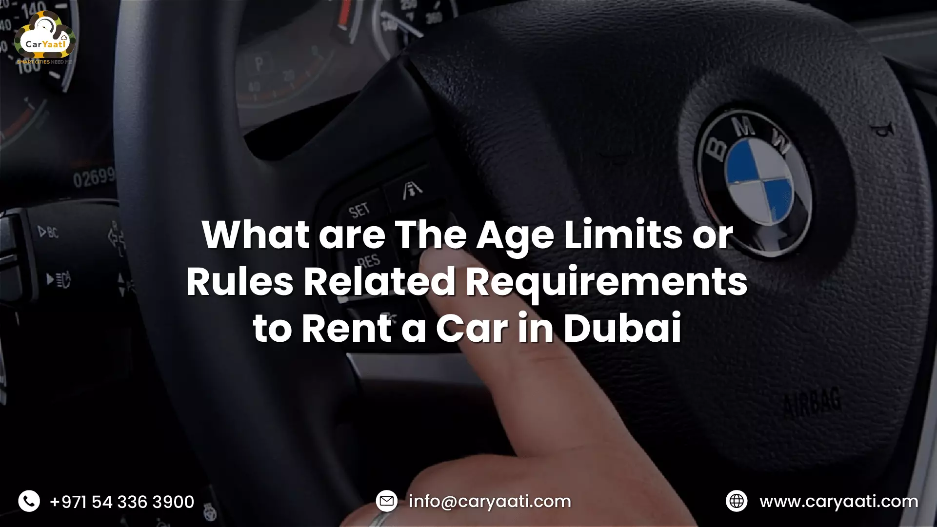 What are The Age Limits or Rules Related Requirements to Rent a Car in Dubai?