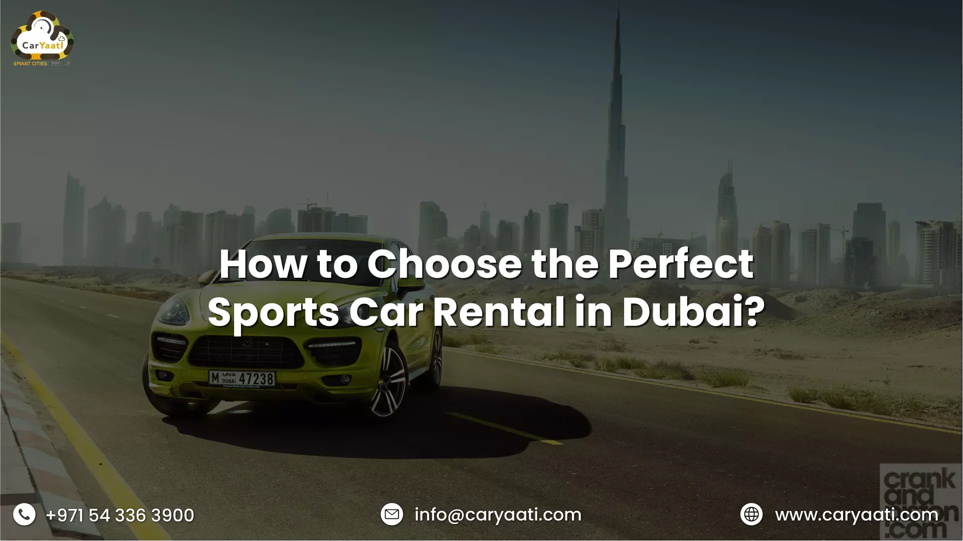 How to Choose the Perfect Sports Car Rental in Dubai?